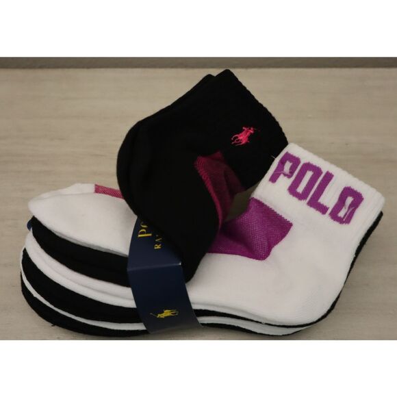 Polo Ralph Lauren Women's Assorted Color Size 9-11 Low Cut Mesh Socks 6 Pack - Picture 7 of 12